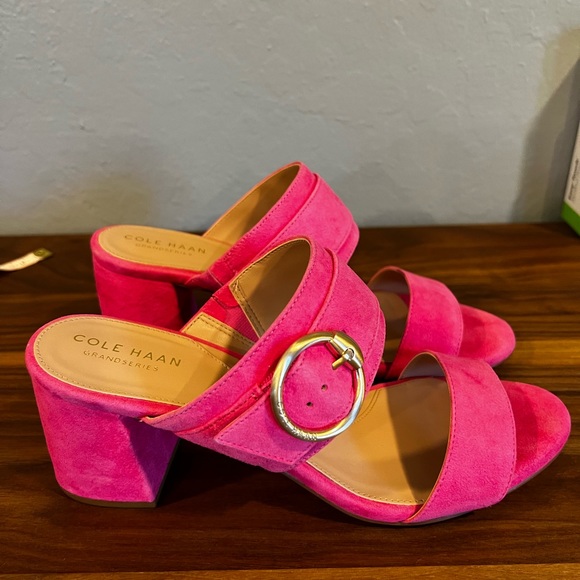 Cole Haan Pink Alina Mule City Sandal 8 - Picture 2 of 7